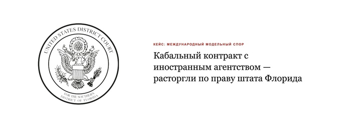 международный модельный спор